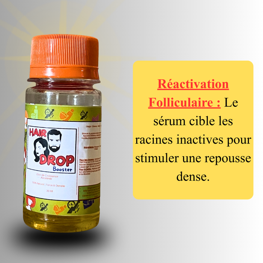 HairDrop Booster - Booster De Croissance (cheveux & barbes)